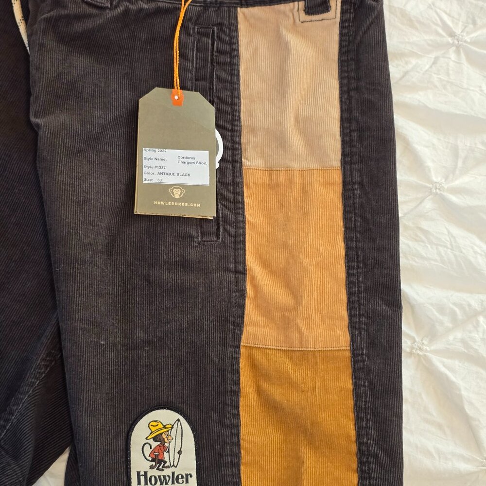 Howler Brothers Rare Unreleased Corduroy Charger Shorts (33) - Picture 3 of 5